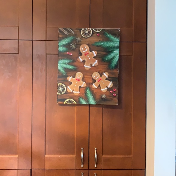 SALE!! Gingerbread Christmas painting - Picture 5 of 9